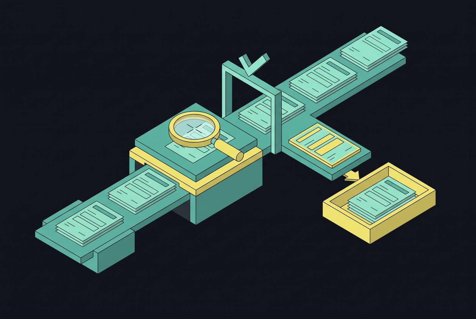 Cover illustration for “Validation and Exception Handling in Automated Document Processing for Insurance”
