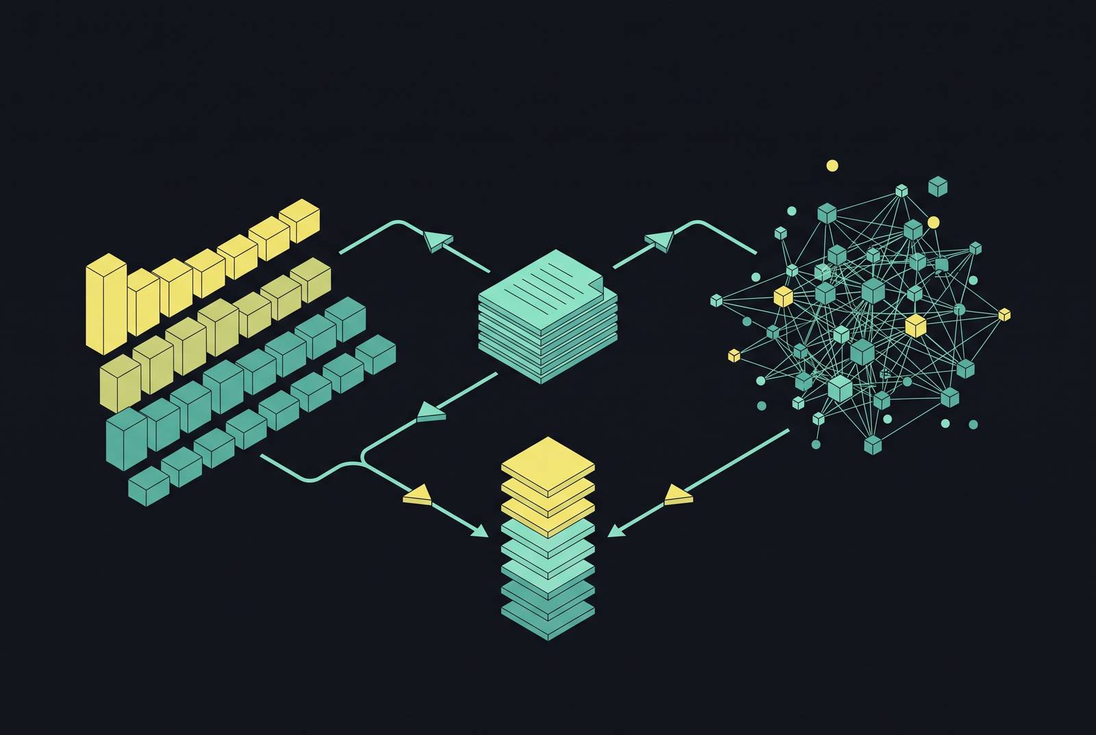 Cover illustration for “Hybrid Retrieval Combining BM25 and Dense Embeddings for Documents”