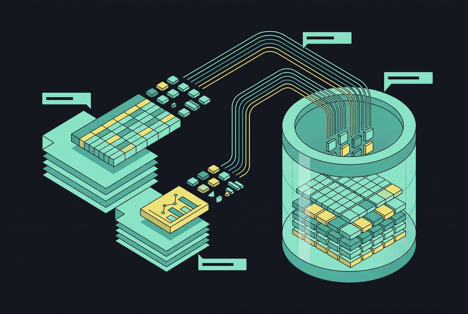 Cover illustration for “Table and Figure Ingestion Into Vector Stores for RAG”