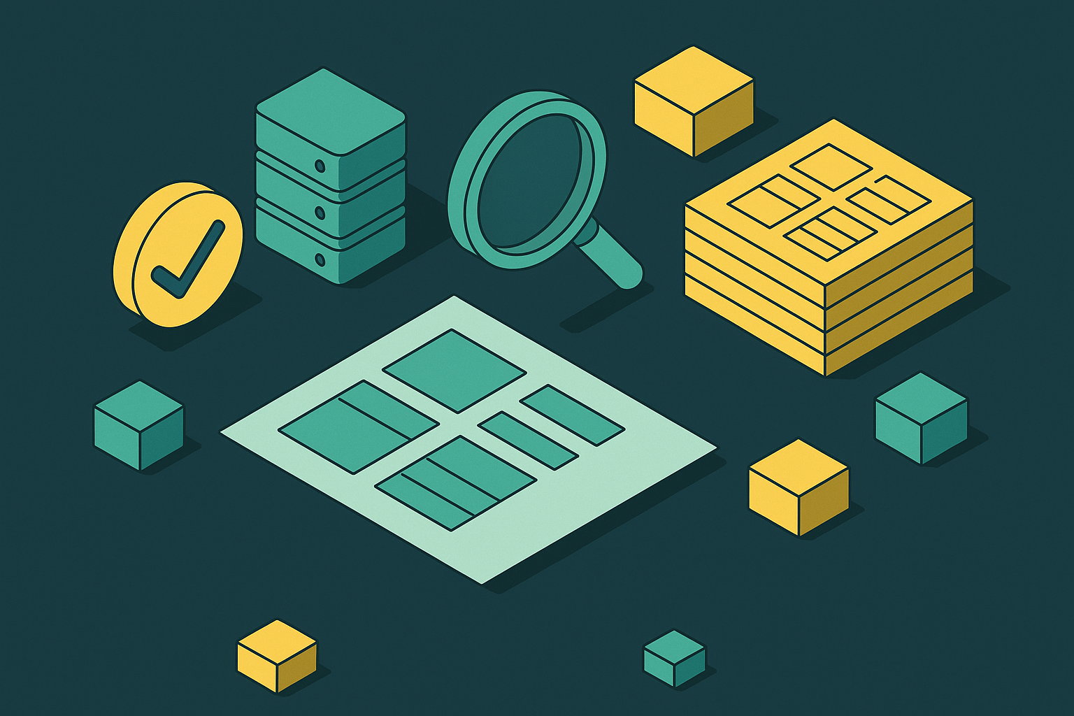 Cover illustration for “Layout Parsing Benchmark Datasets and Their Coverage Gaps”