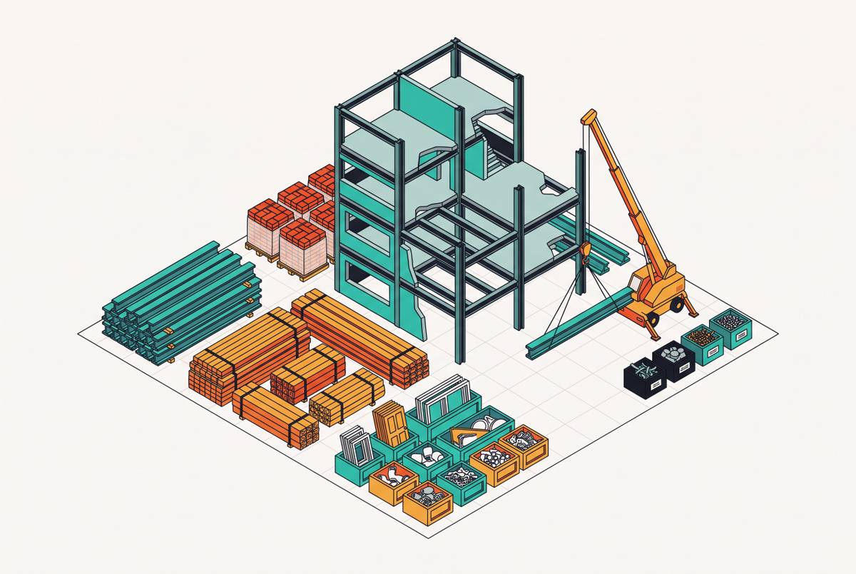 Cover illustration for “Salvage and Reuse Strategies for Decarbonizing Demolition”