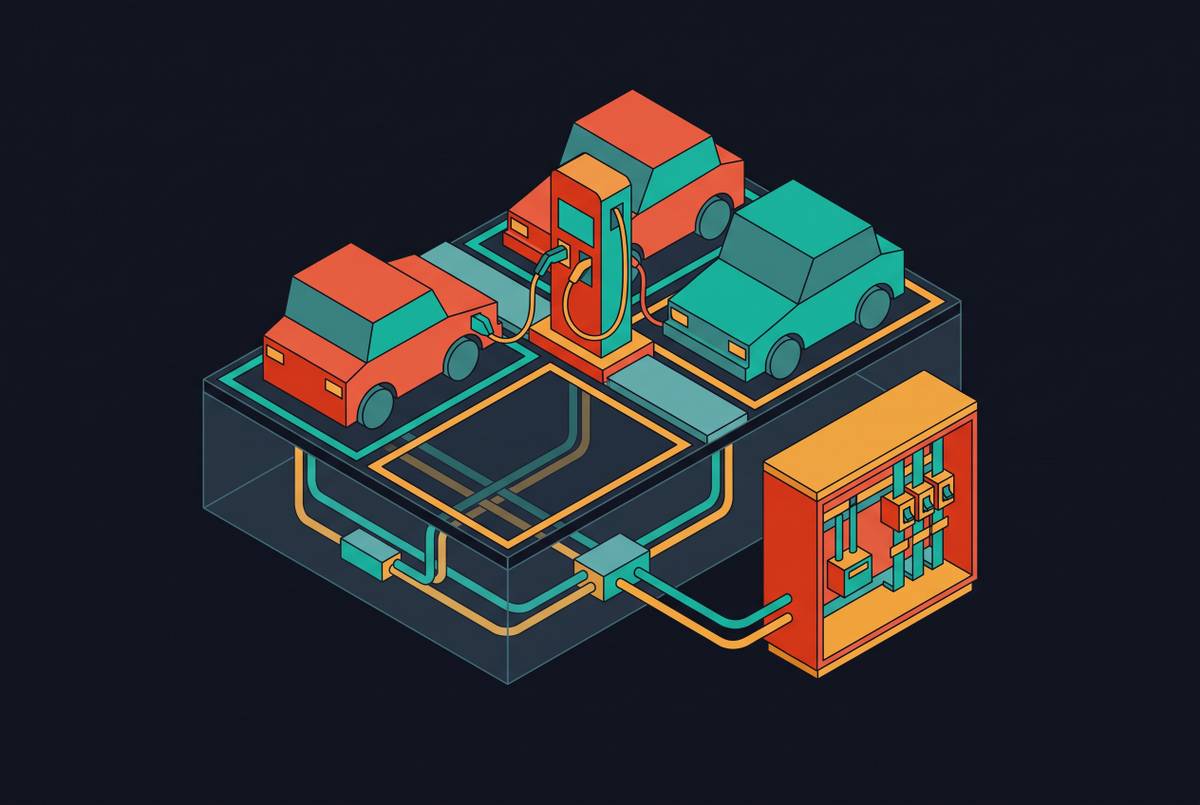 Cover illustration for “EV Charging Station Installation Requirements for Commercial Properties”