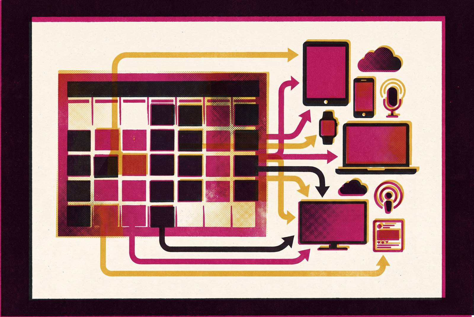Cover illustration for “Content Distribution Calendar for Multi-Platform Creator Campaigns”