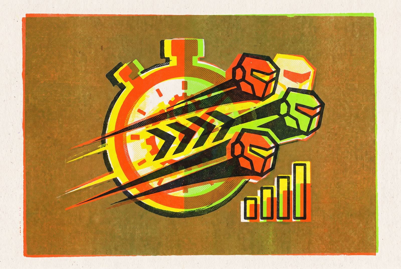 Cover illustration for “Speed Benchmarking Methodology for Coding Agents”
