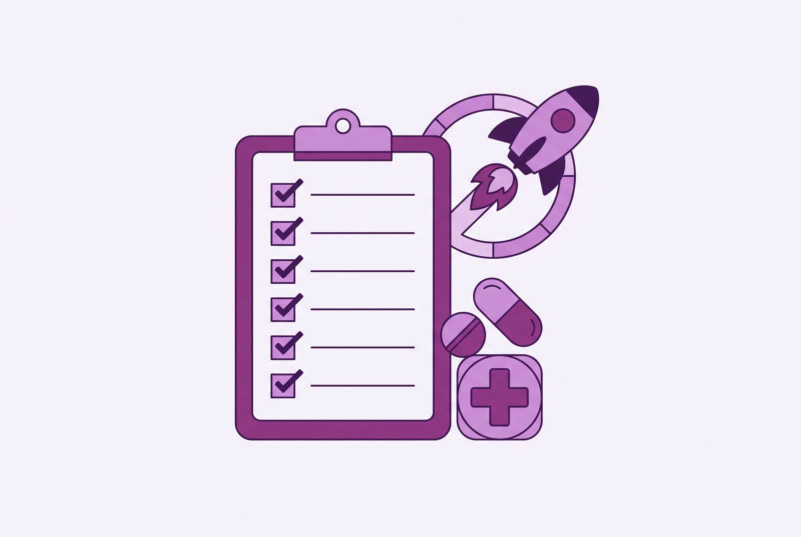 Cover illustration for “Day-One Launch Readiness Checklist for Pharma Brand Teams”