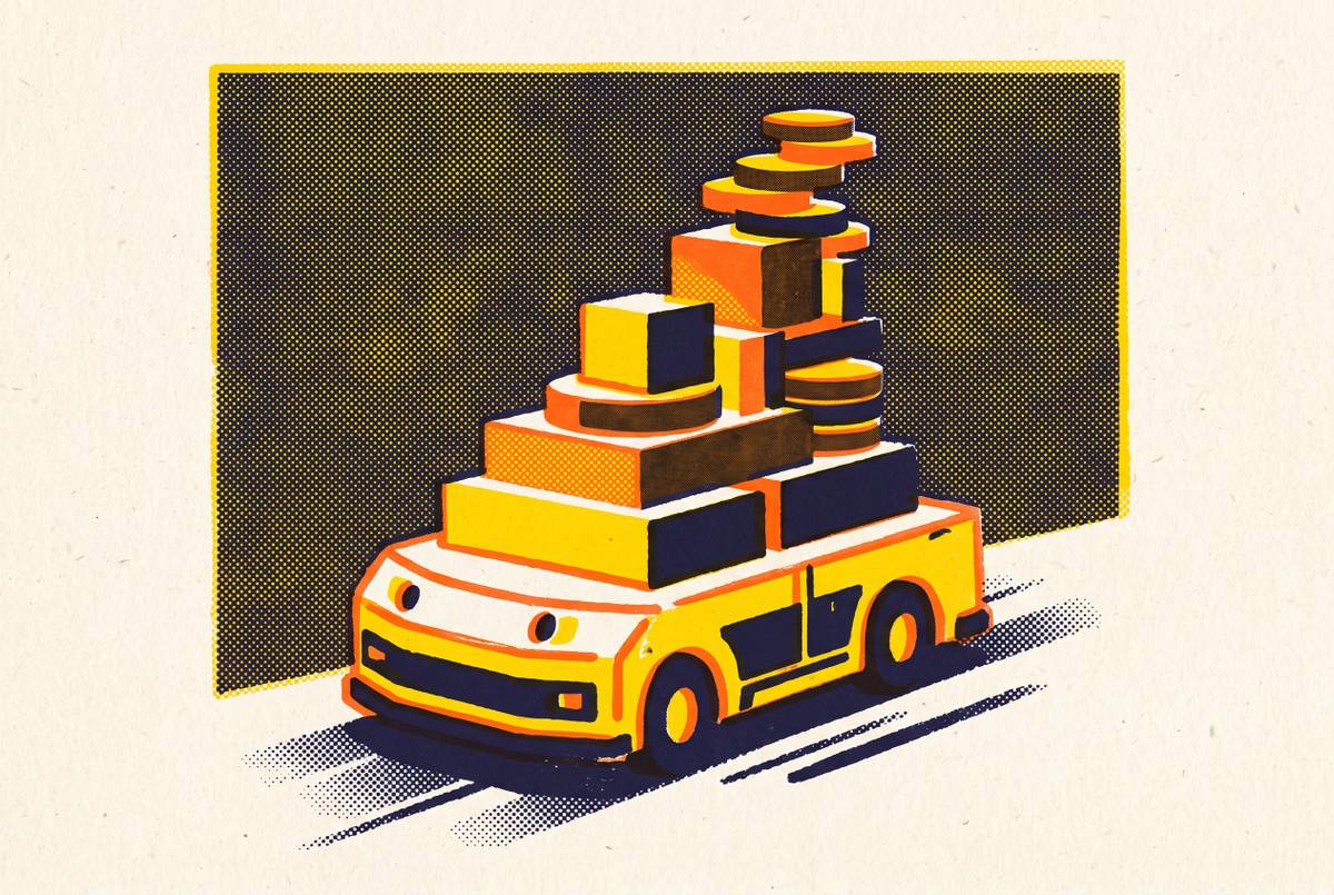 Cover illustration for “Total Cost of Ownership for Autonomous Mobile Robots”
