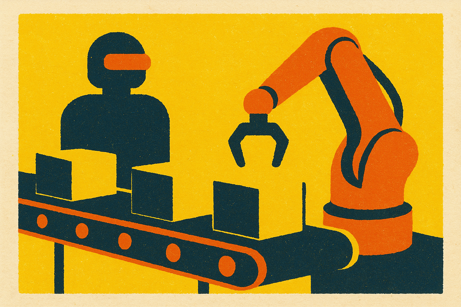 Cover illustration for “Conveyor System Integration With Robotic Pick Stations”