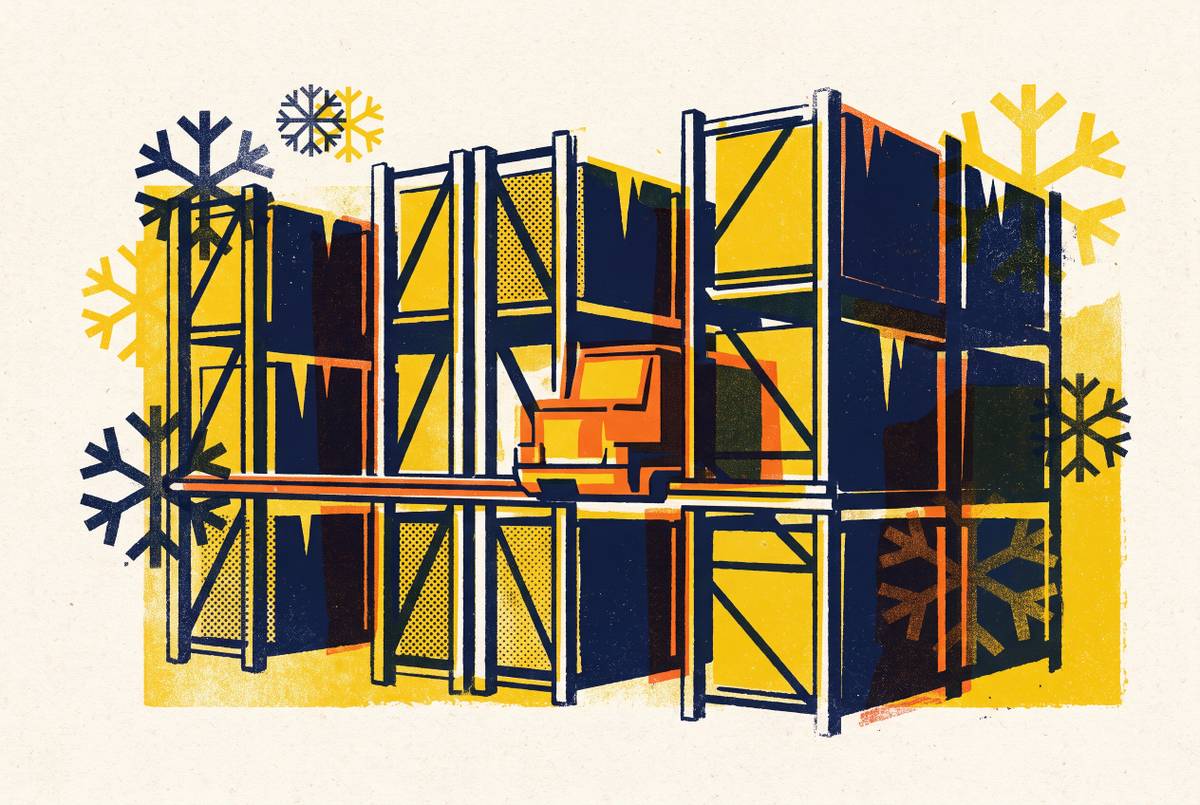 Cover illustration for “Shuttle System Selection for Cold Storage Warehouses”