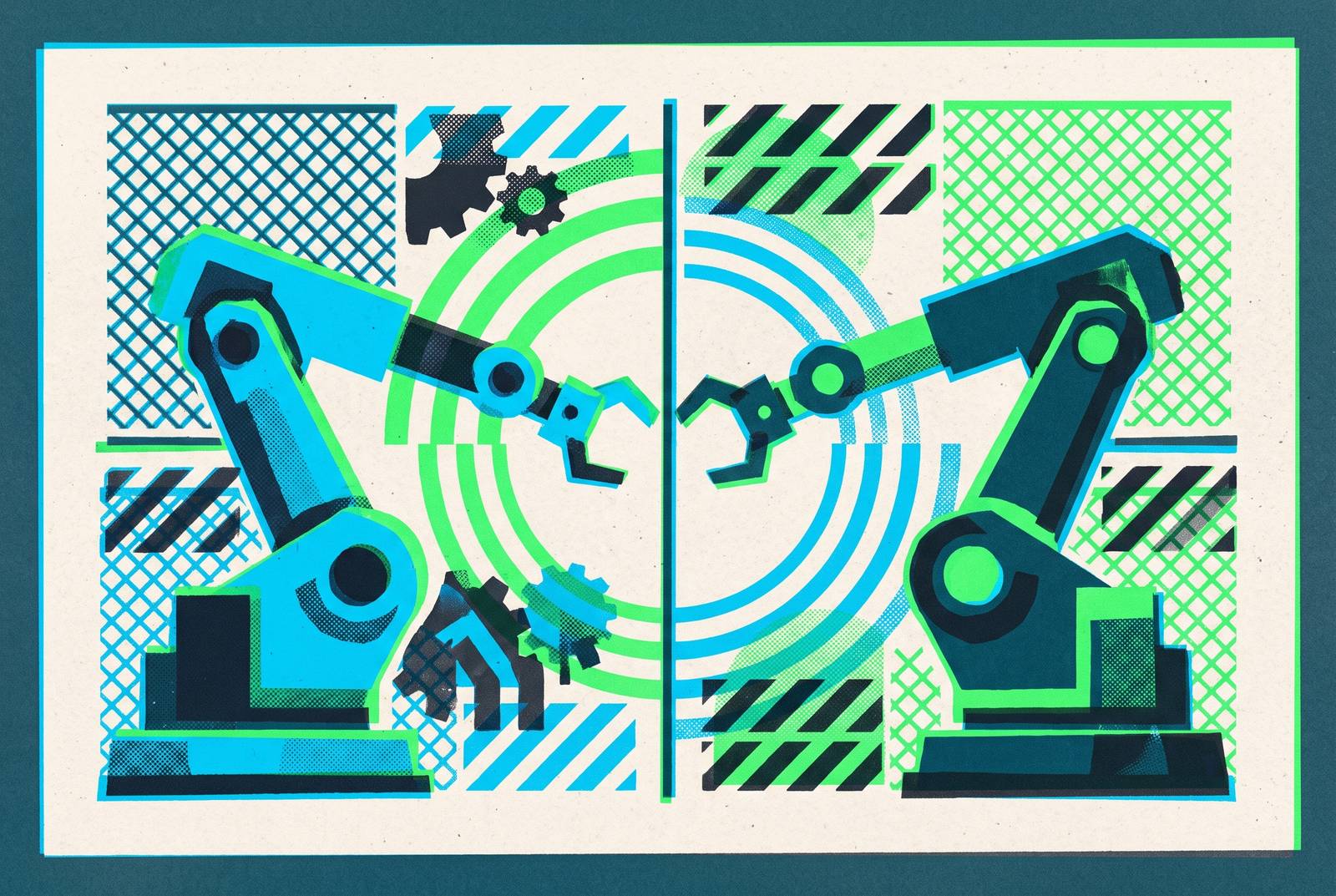 Cover illustration for “ISO 10218 vs ANSI RIA R15.06 for Industrial Robot Safety Compliance”