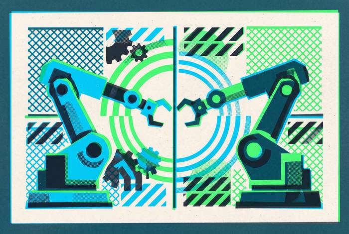 Cover illustration for “ISO 10218 vs ANSI RIA R15.06 for Industrial Robot Safety Compliance”