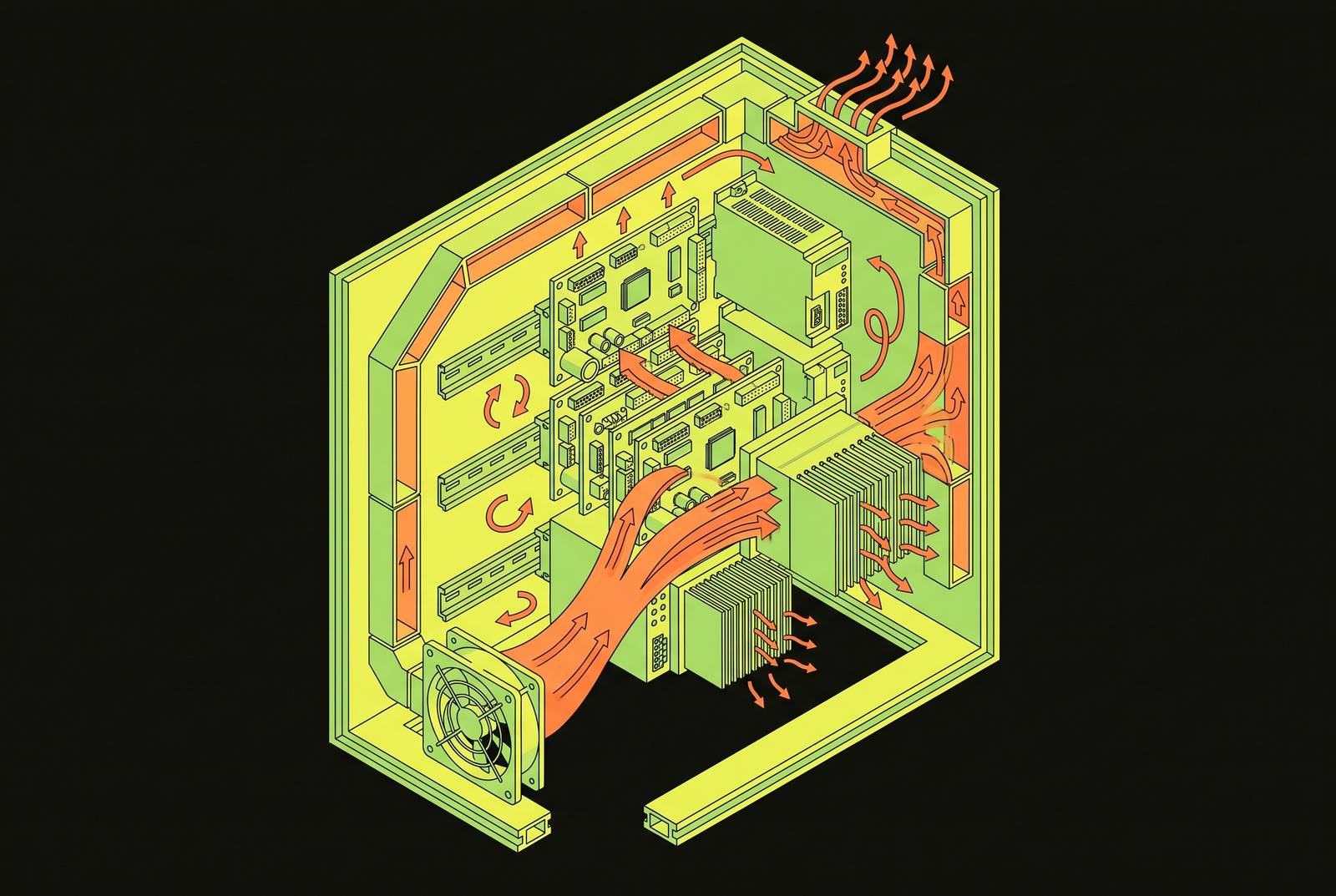 Cover illustration for “Thermal Management in Enclosed Robot Controller Cabinets”