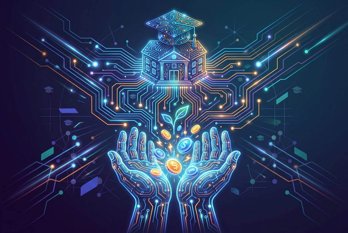 Cover illustration for “Foundation Grants for EdTech in Under-Resourced School Districts”
