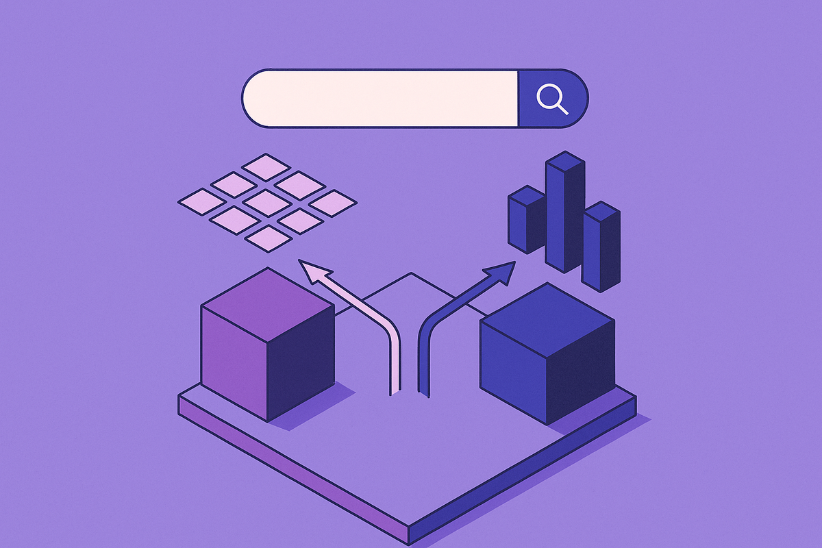Cover illustration for “Hybrid Search Combining Dense and Sparse Retrieval”