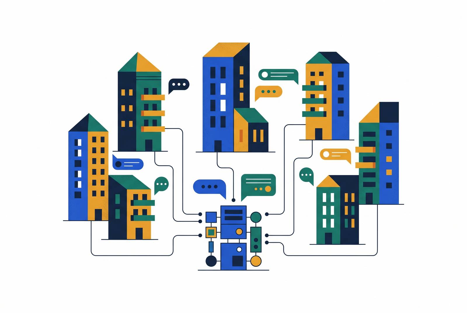 Cover illustration for “Tenant Communication Platforms for Large Residential Portfolios”
