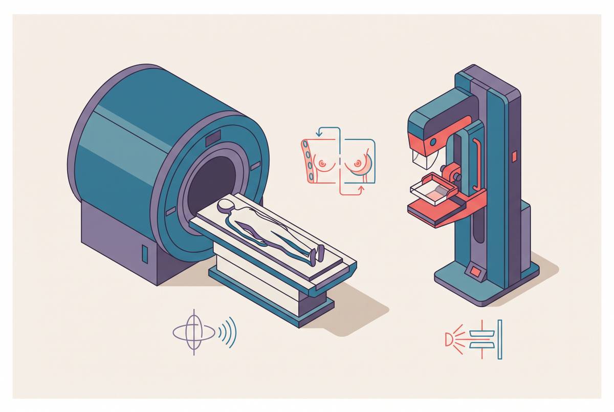 Cover illustration for “MRI vs Mammography for Breast Cancer Screening in High-Risk Women”