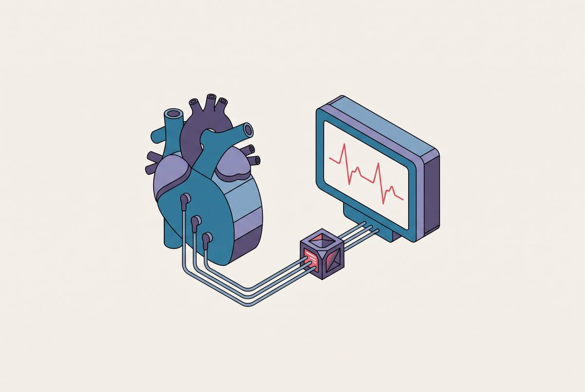 Cover illustration for “AI-Assisted ECG Interpretation for Subclinical Cardiac Disease”