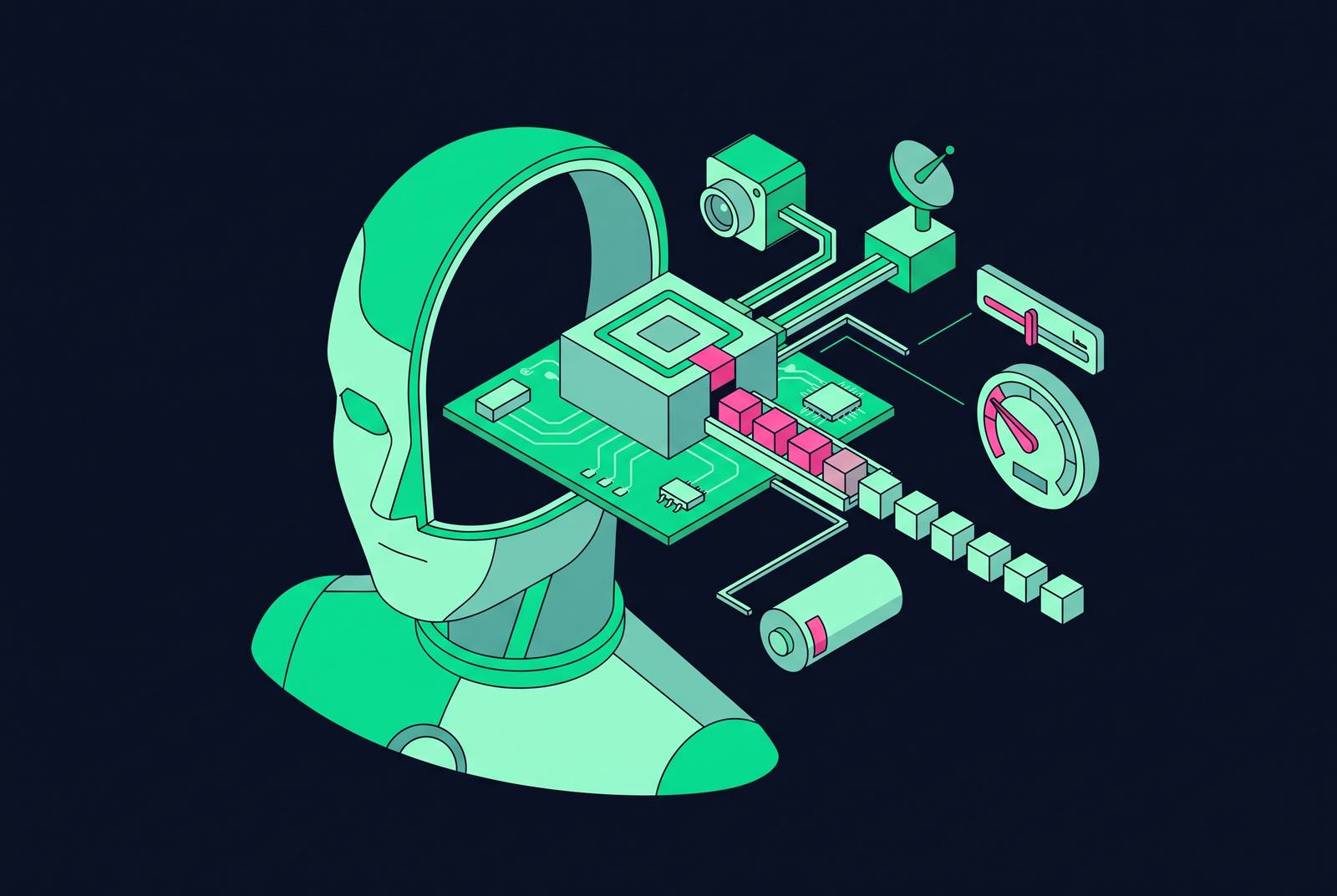 Cover illustration for “Edge Inference Constraints for Onboard Humanoid AI”