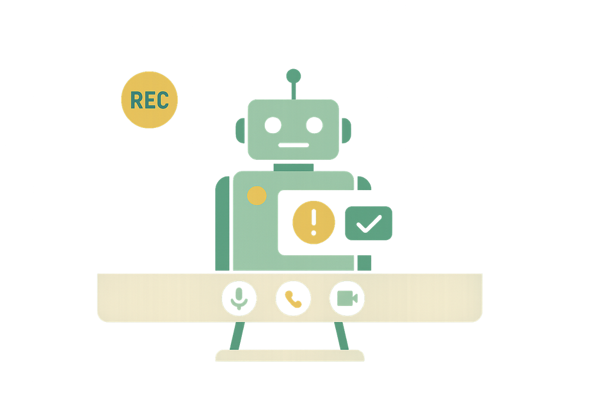 Cover illustration for “Consent Notification UX Patterns for Meeting Recording Bots”