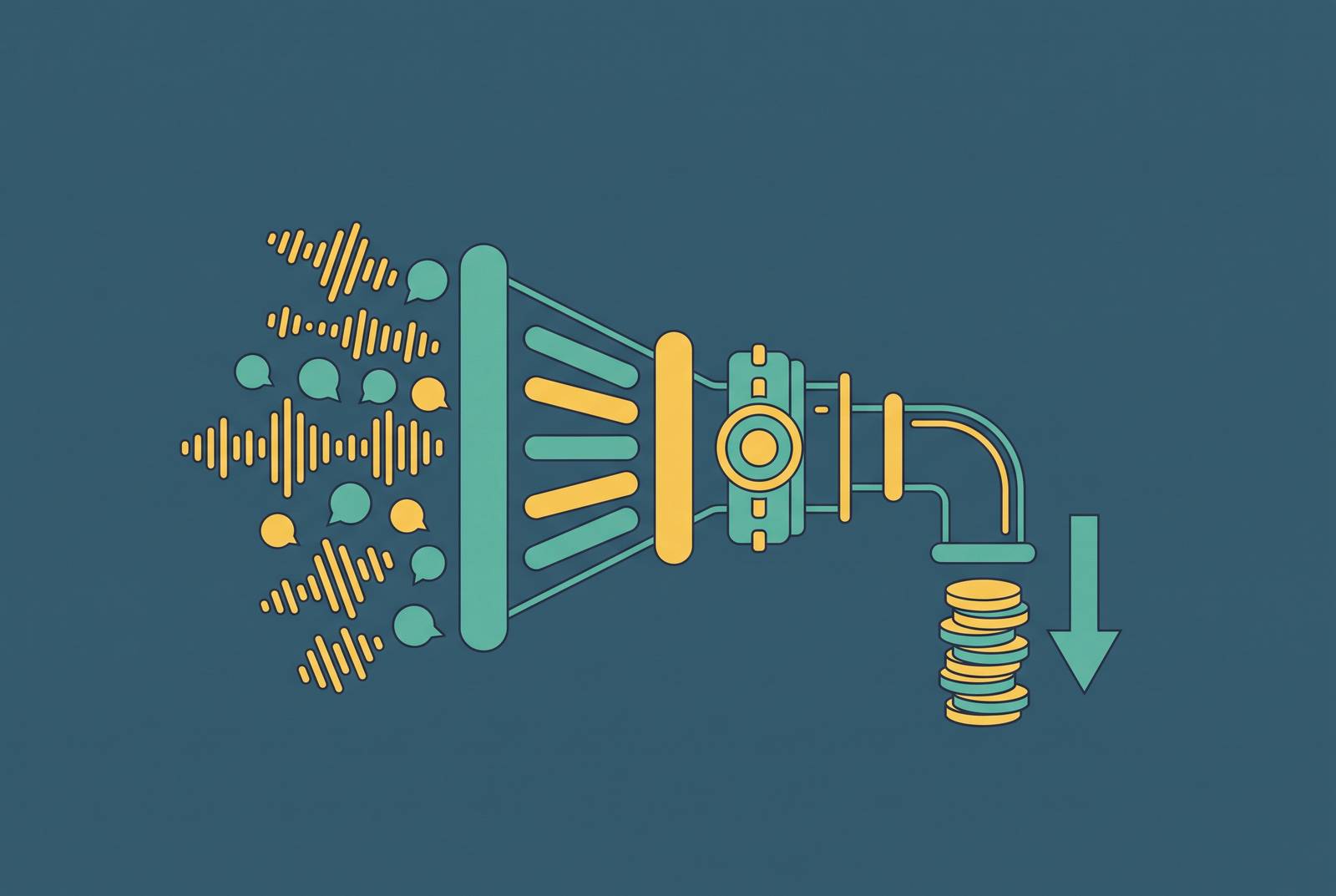 Cover illustration for “Cost Optimization for High-Volume Meeting Transcription Pipelines”