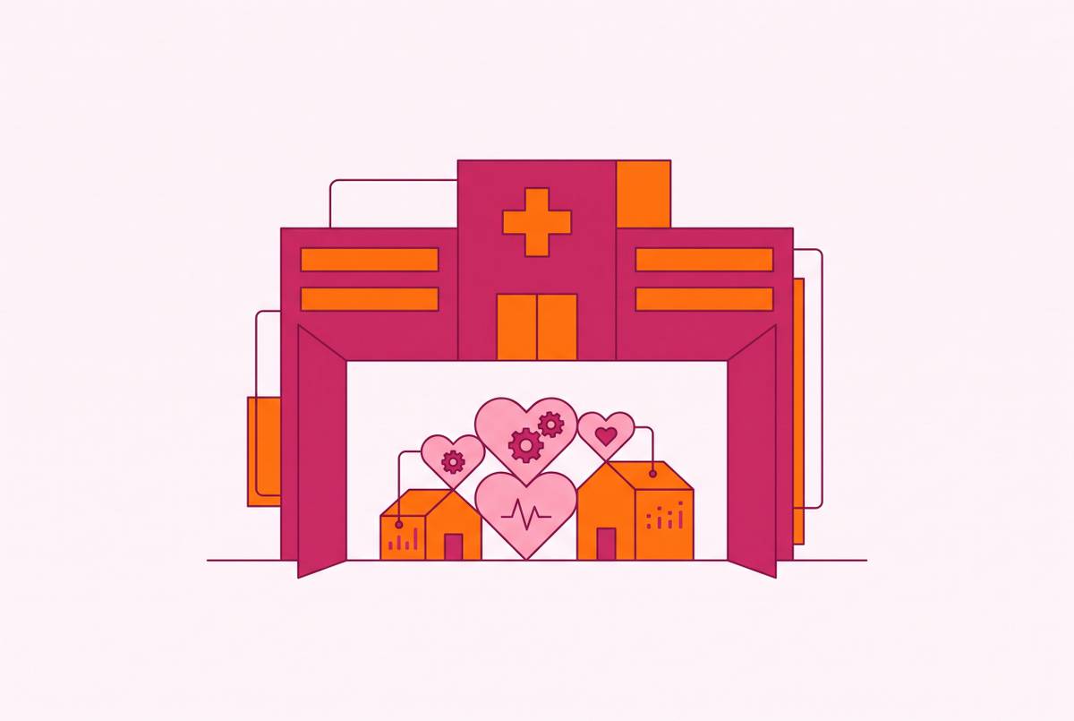 Cover illustration for “FemTech Startups Acquired by Major Health Systems”