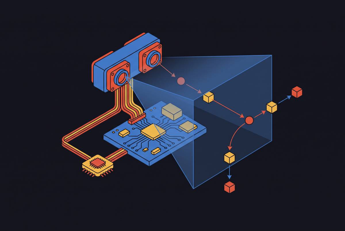 Cover illustration for “Visual Odometry and VIO on Embedded Robot Hardware”