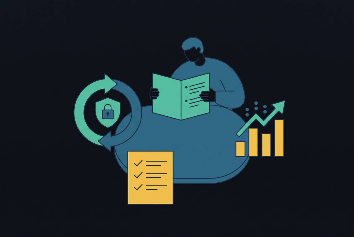 Cover illustration for “Running a Management Review Under ISO 27001 Requirements”
