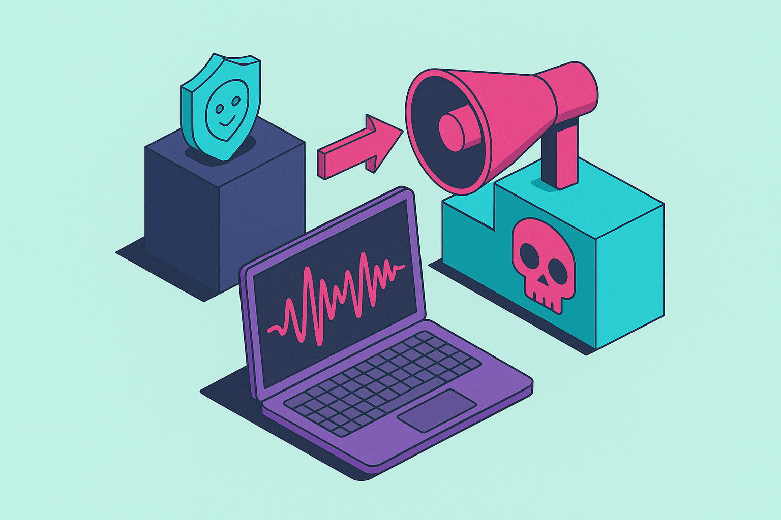 Cover illustration for “Adversarial Attacks on Audio Deepfake Detectors”