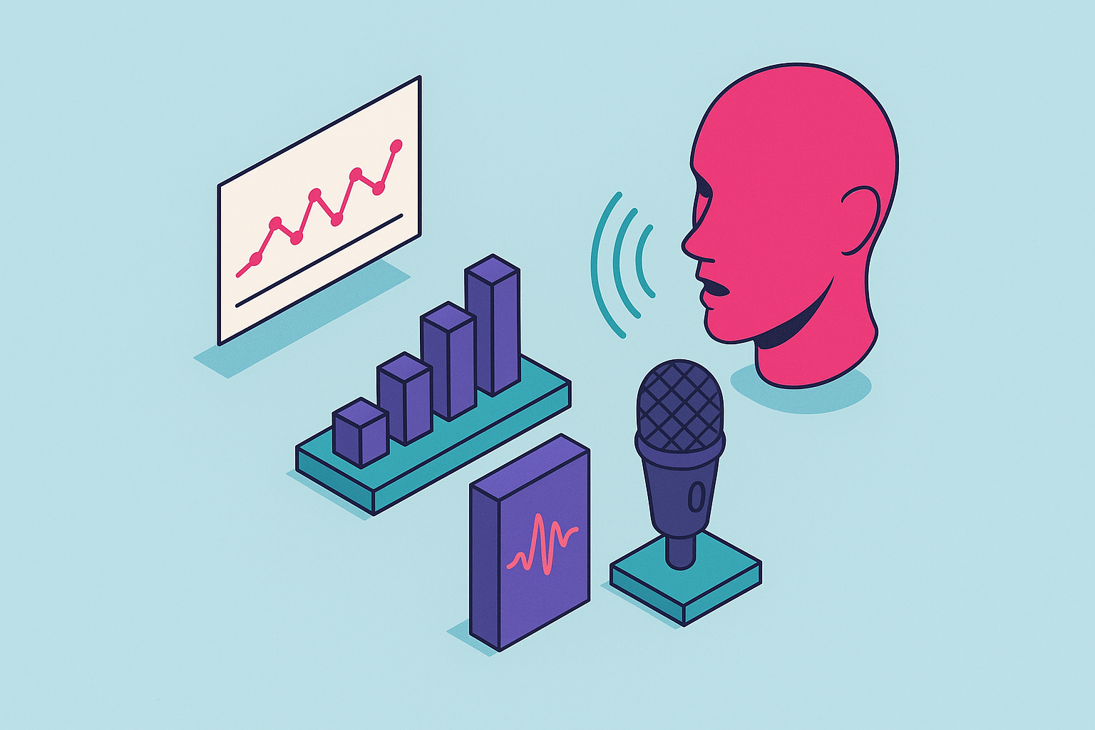 Cover illustration for “Prosody Modeling and Expressive Speech Synthesis Research”
