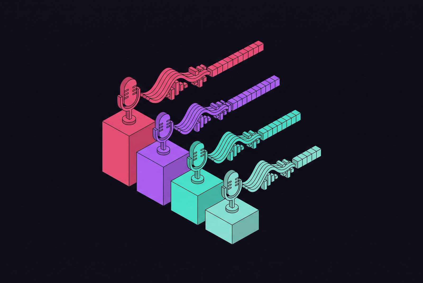 Cover illustration for “Top Speech-to-Text Engines Ranked by English Transcription Accuracy”