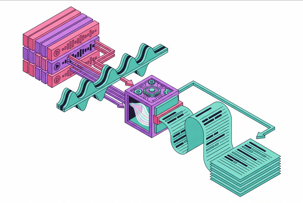 Cover illustration for “Transcribing Audio Files With Automated STT Tools”