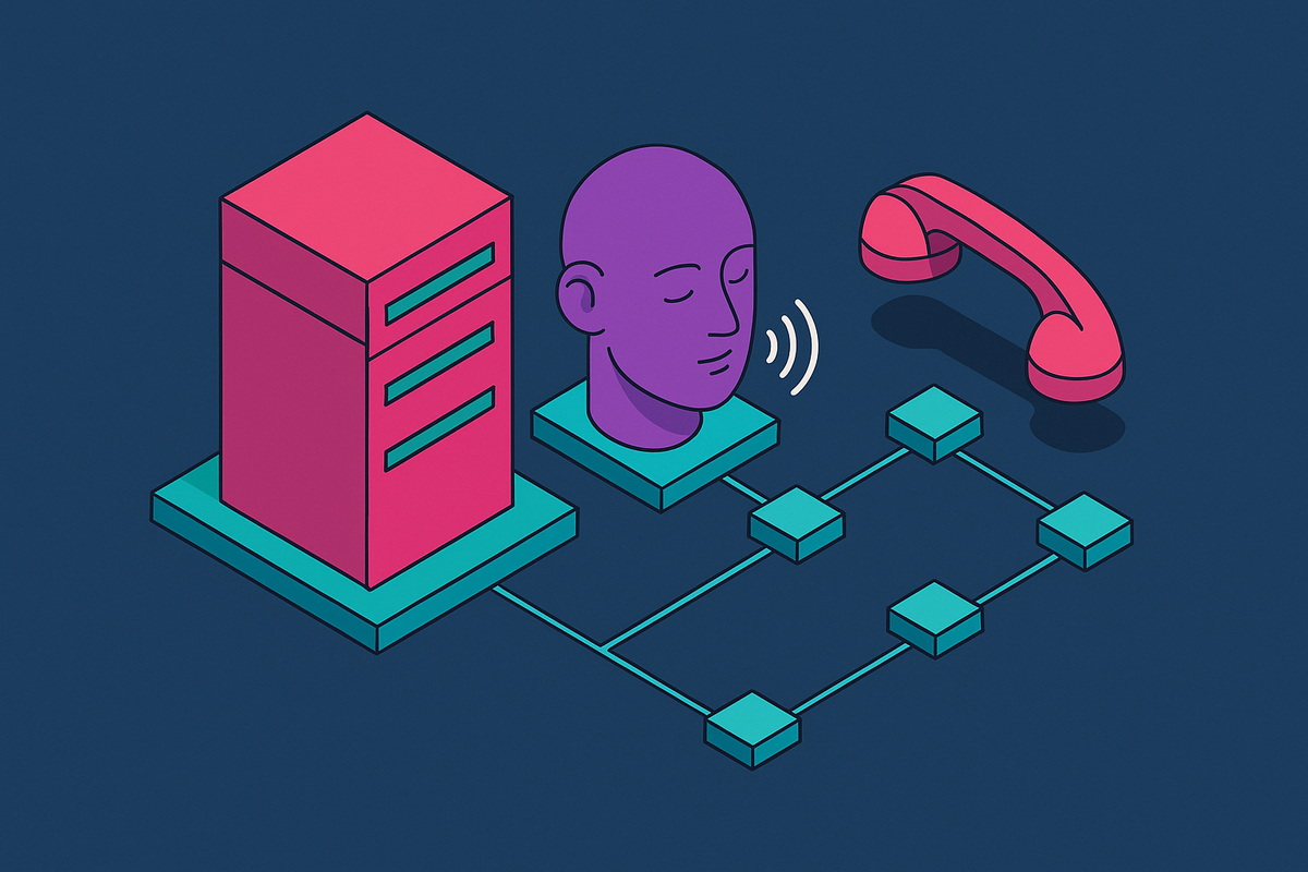 Cover illustration for “Telephony Integration for AI Voice Agents at Enterprise Scale”