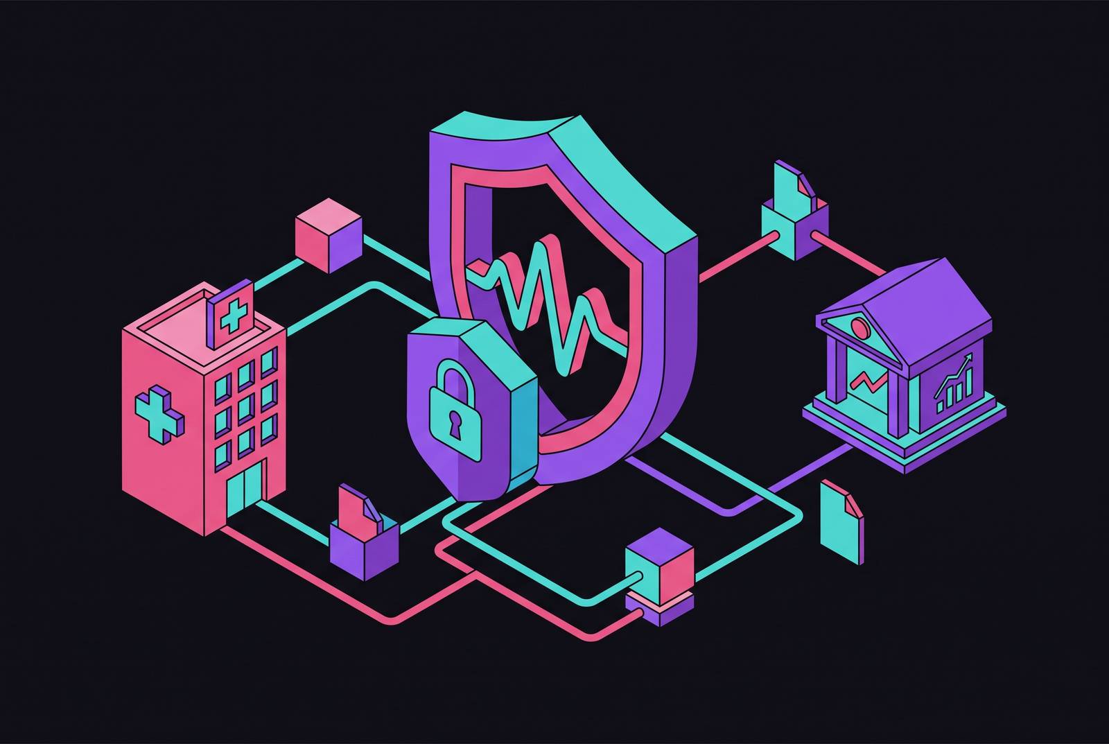 Cover illustration for “STT Data Privacy and Compliance in Healthcare and Finance”