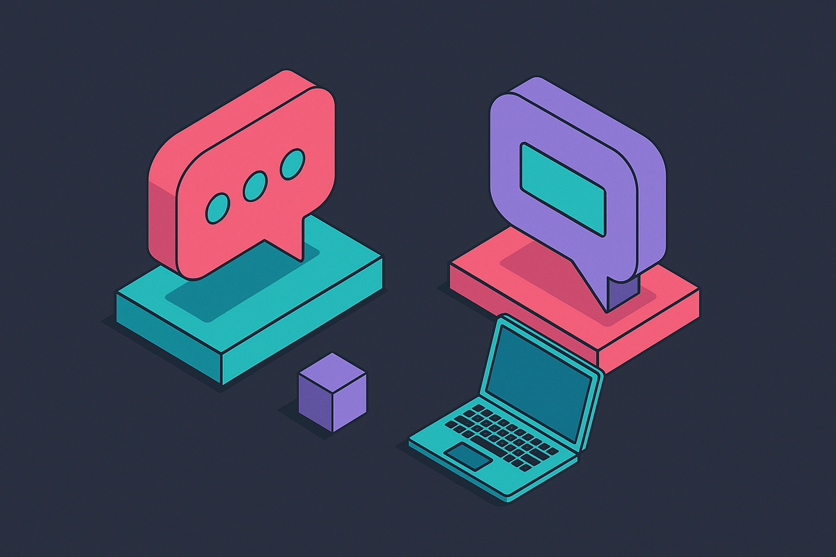 Cover illustration for “Conversational AI vs Generative AI for Enterprise Use Cases”