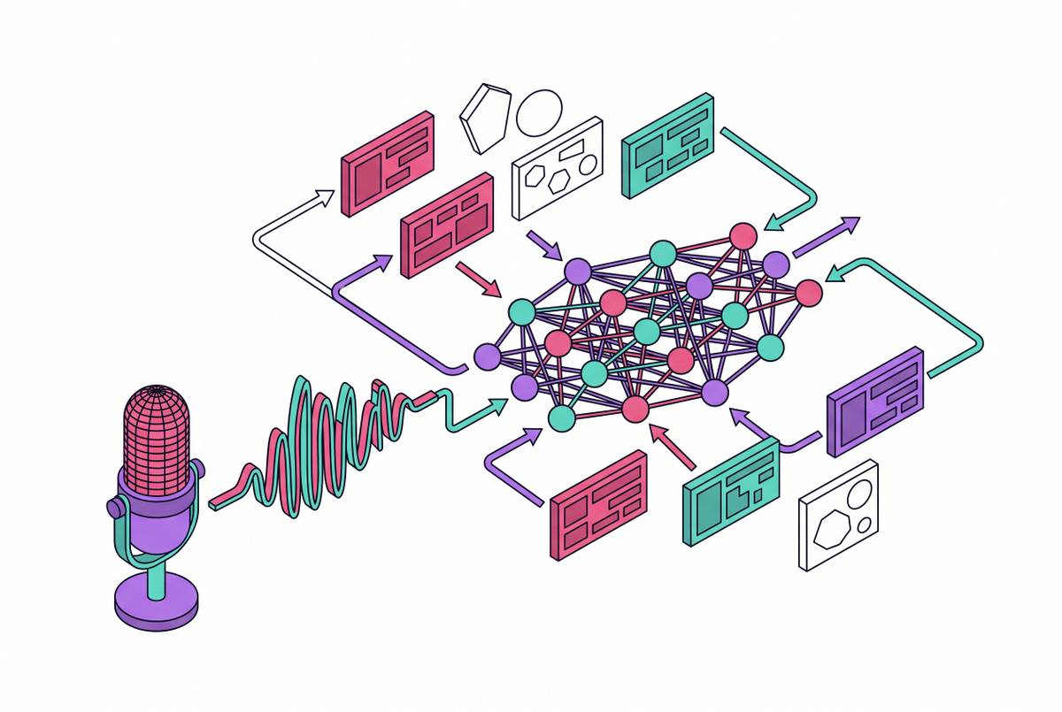 Cover illustration for “Unsupervised and Semi-Supervised Learning Approaches in Speech Recognition”