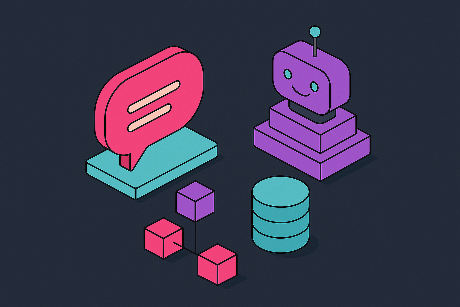 Cover illustration for “Conversational AI System Architecture for Production Deployments”
