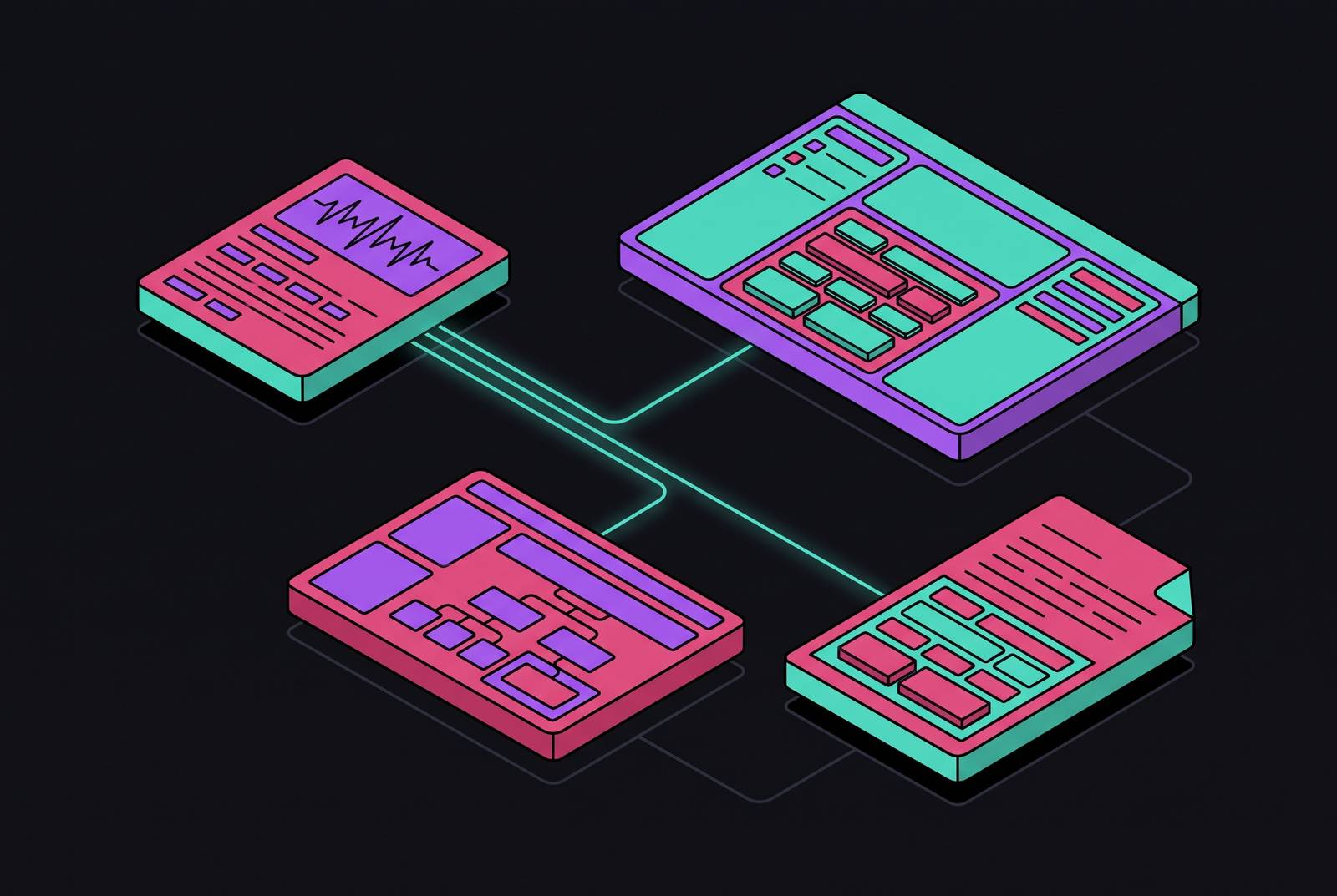 Cover illustration for “Integrating Transcription Output Into Notion, Confluence, and Document Systems”
