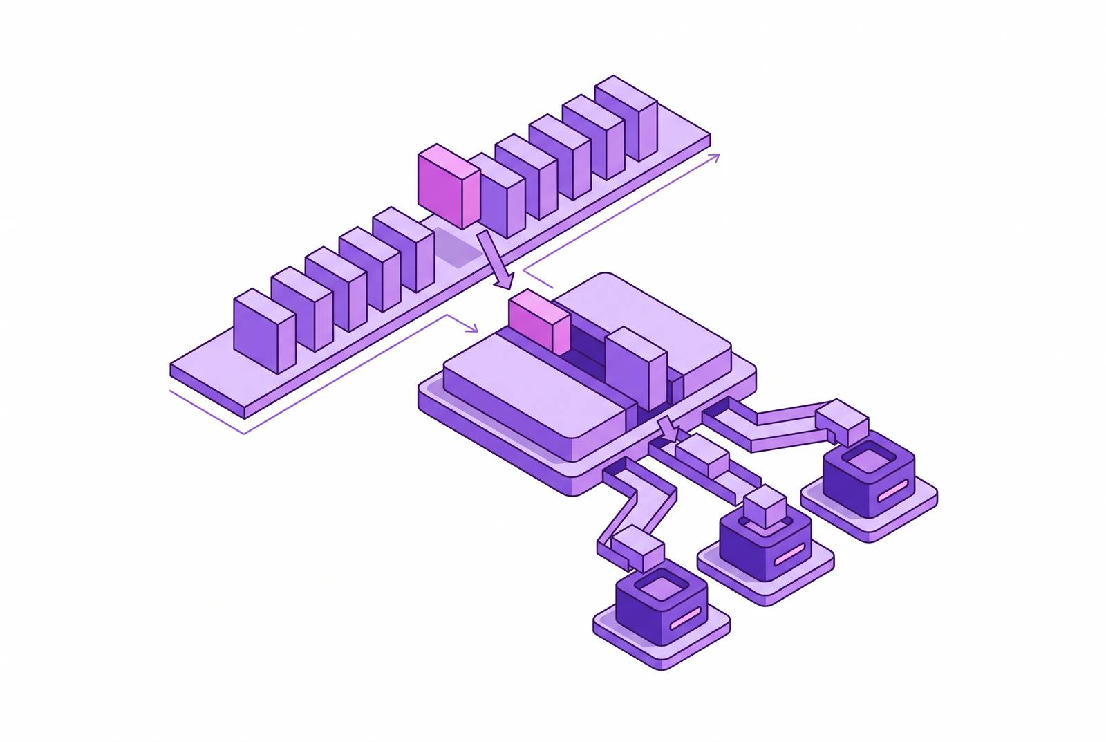 Cover illustration for “Priority Queuing and Preemption in Multi-Job Agent Systems”