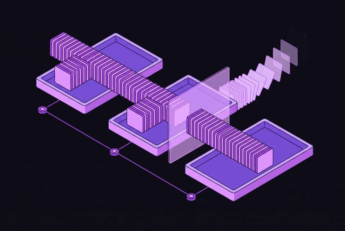 Cover illustration for “Conversation History Truncation Strategies for Multi-Session Agents”
