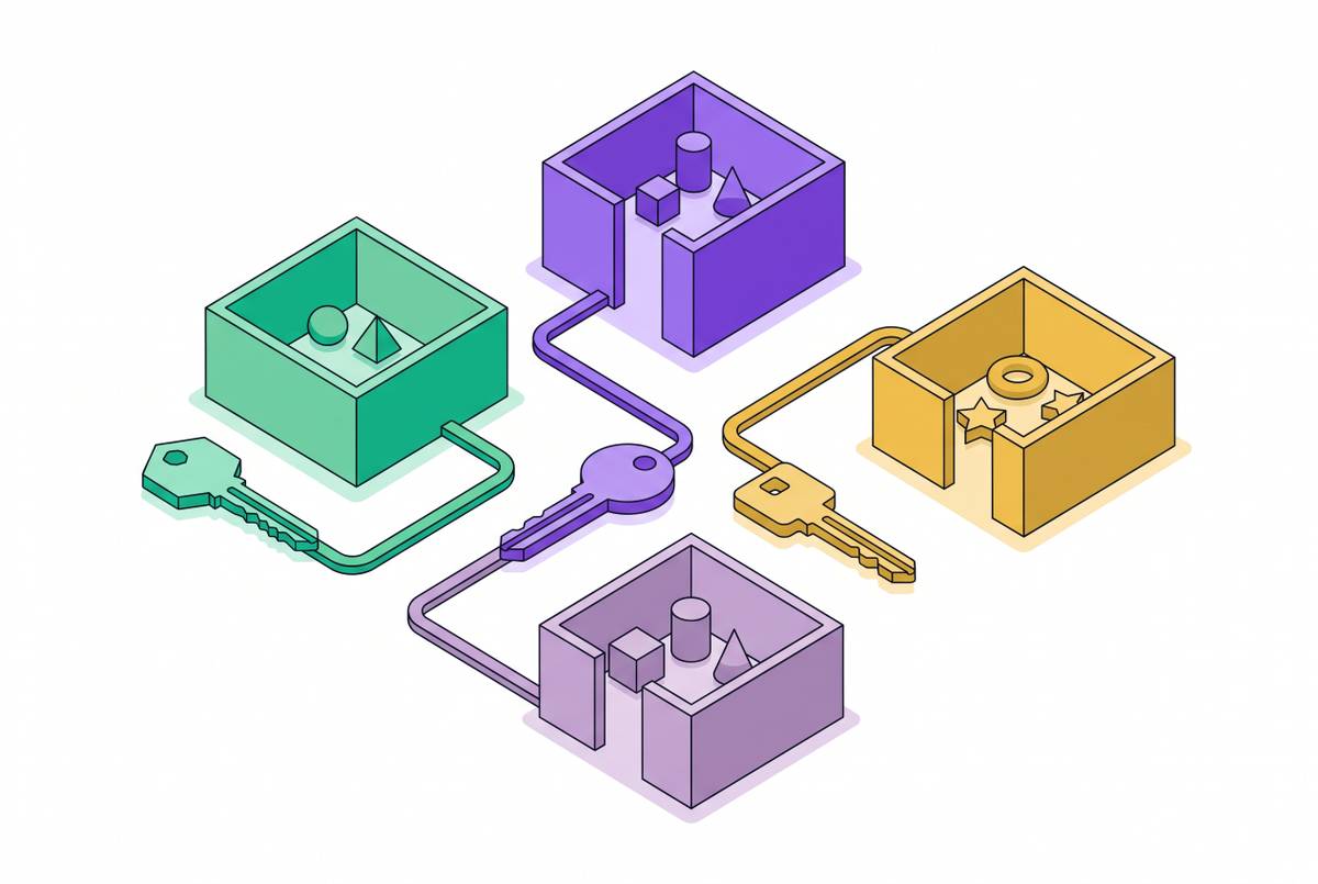 Cover illustration for “Scoped API Keys for Per-User Agent Sandboxes”