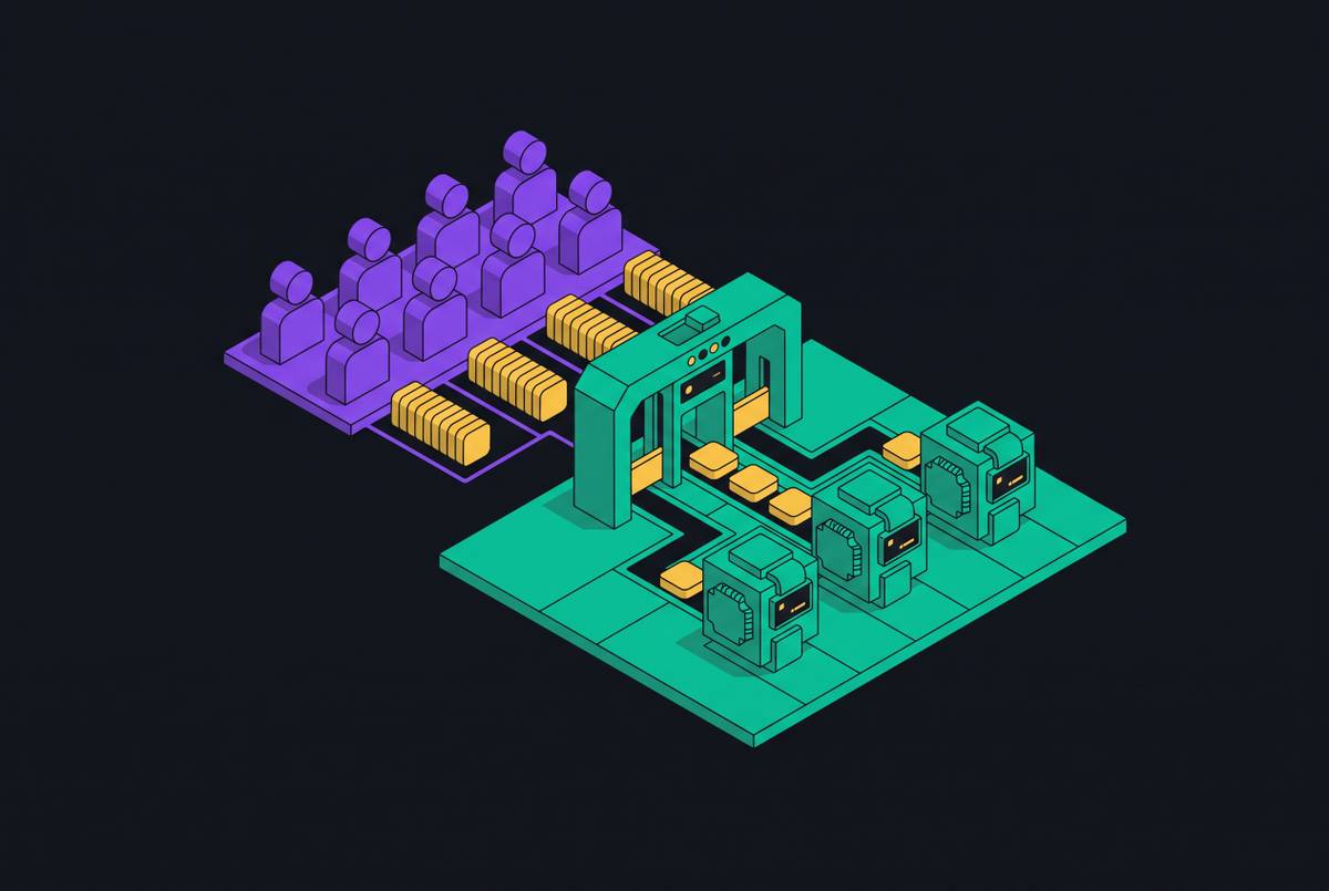 Cover illustration for “Concurrency Limits and Queue Design for Per-User Agents”