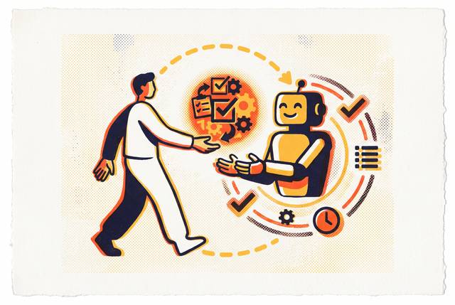 Cover illustration for “Handing Off Agent Task Management When You Take a Break”