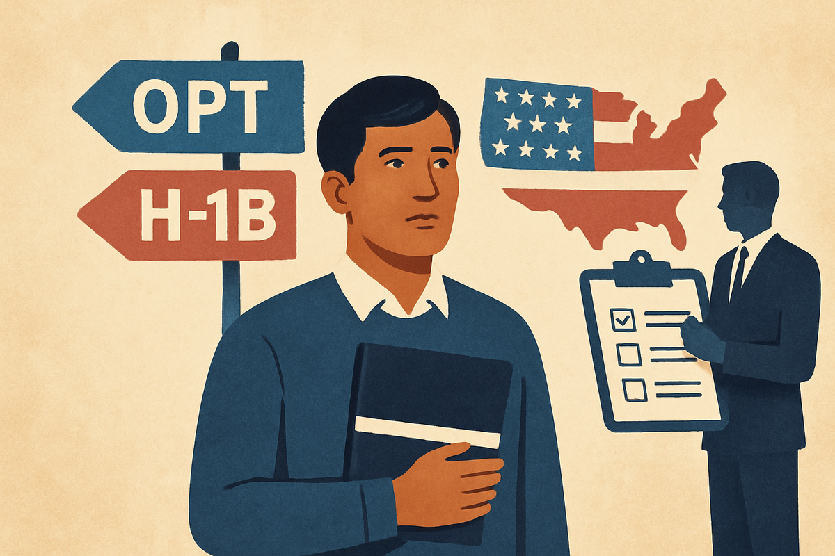 Cover illustration for “OPT to H-1B Transition Employer Requirements”