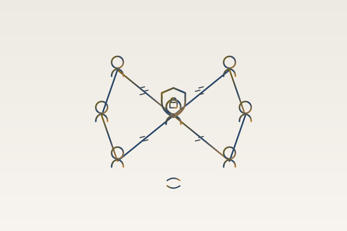 Cover illustration for “Differential Privacy Applications in Professional Contact Graphs”