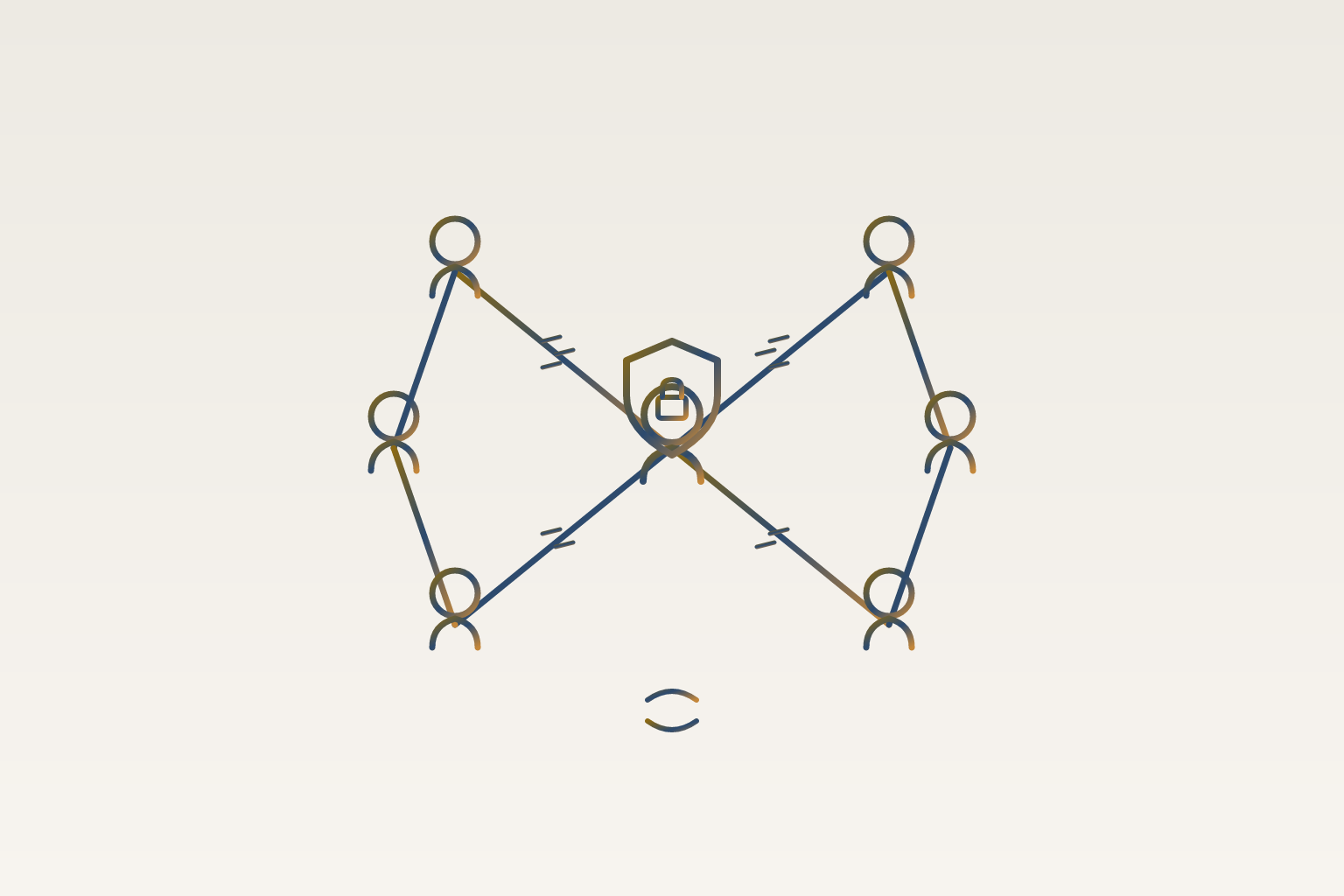 Cover illustration for “Differential Privacy Applications in Professional Contact Graphs”