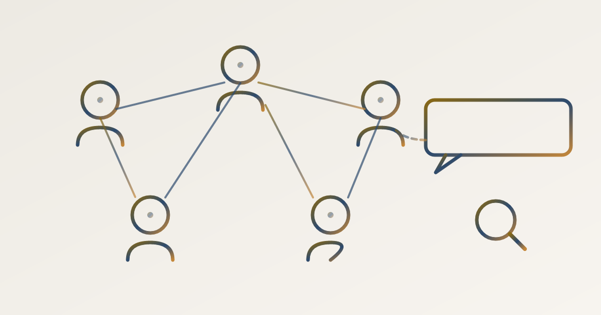 Cover illustration for “Natural Language Querying of a Professional Network”