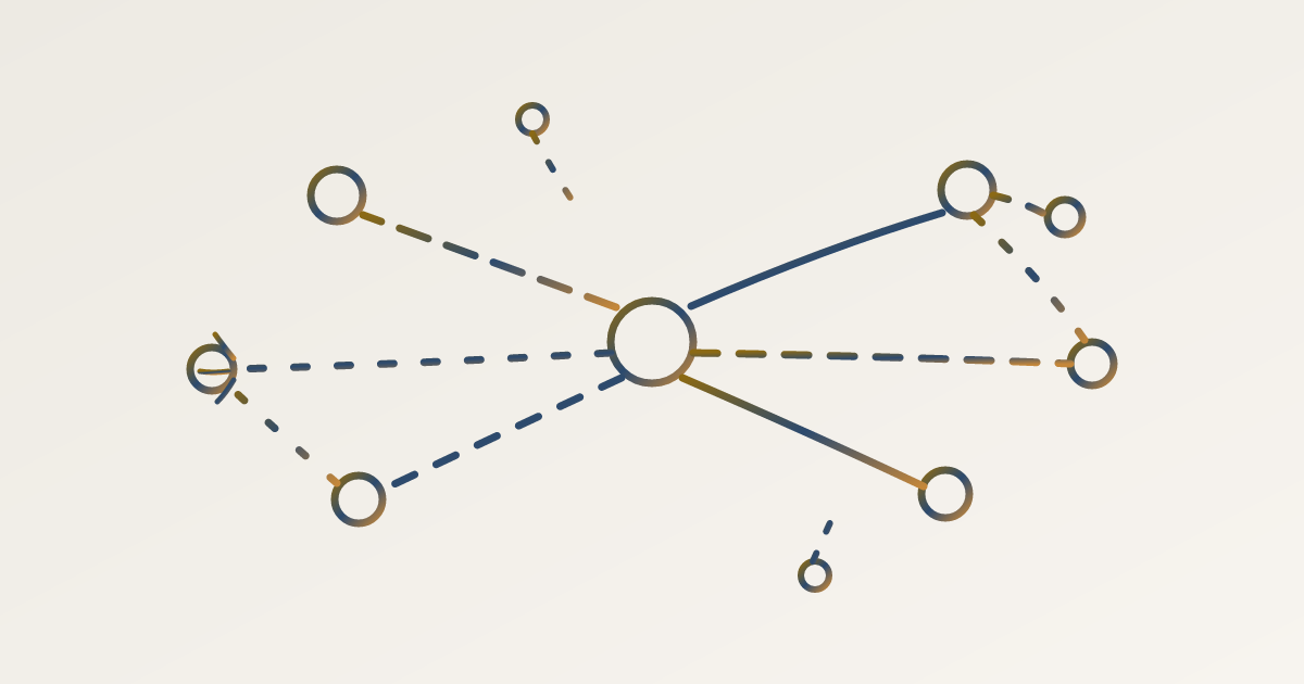 Cover illustration for “Network Decay and Why Warm Connections Go Cold”