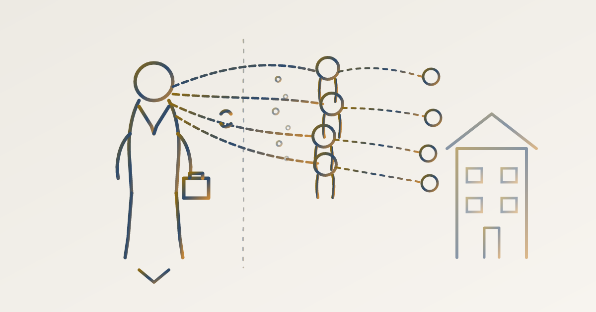 Cover illustration for “Relationship Capital Lost When Senior Professionals Leave a Firm”