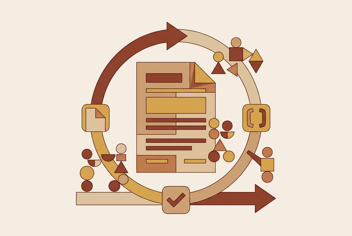 Cover illustration for “CLM Adoption Strategies for Corporate Legal Teams”