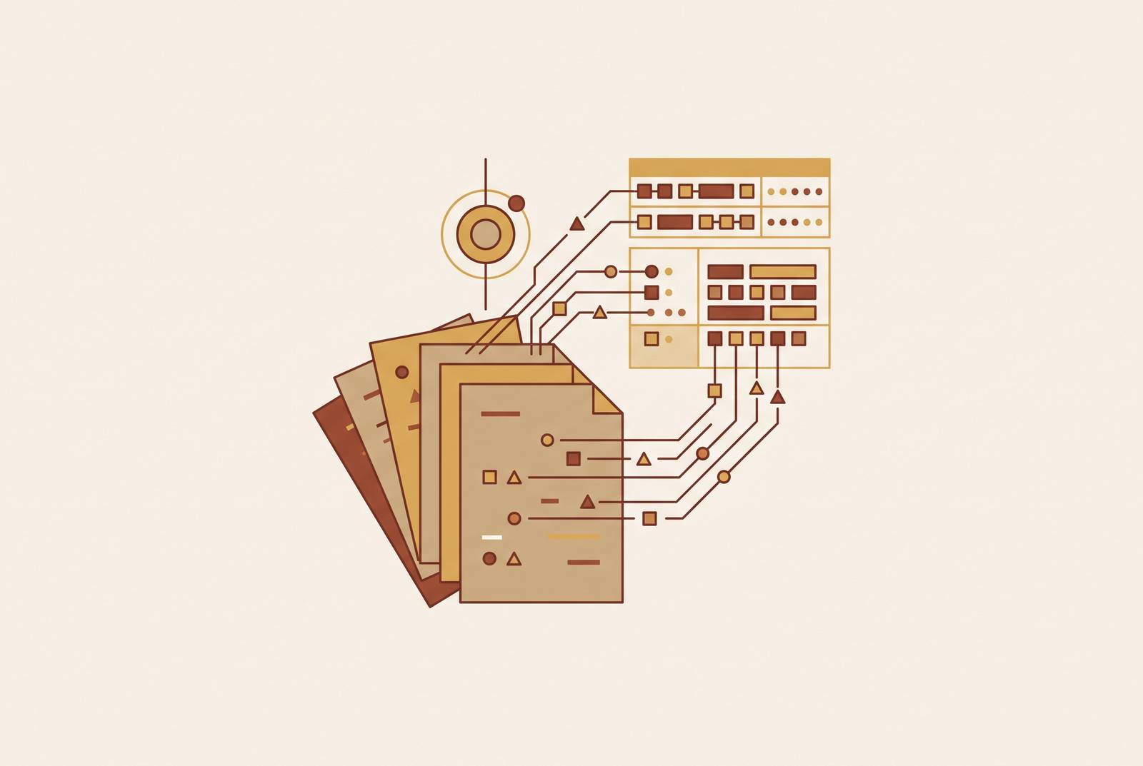 Cover illustration for “Contract Data Extraction at Scale Using AI”