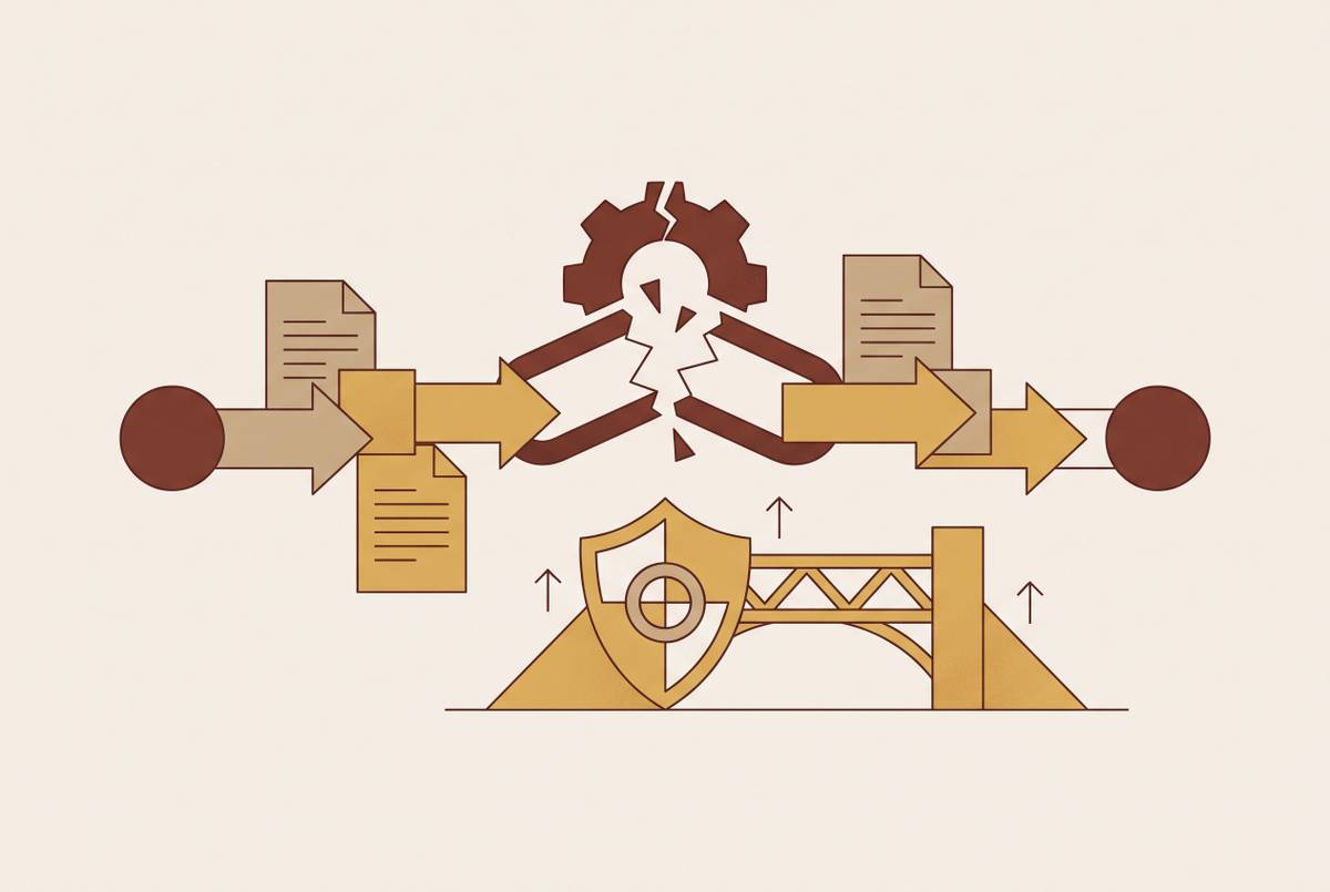 Cover illustration for “CLM Implementation Failure Causes and Prevention”